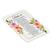 Psalm 91 Floral Geometrisch Lijst Magneet (Rechterzijde)