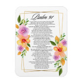 Psalm 91 Floral Geometrisch Lijst Magneet (Verticaal)