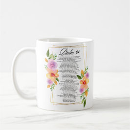 Psalm 91 Geometrisch Lijst Bloemen Koffiemok