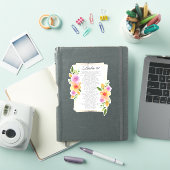 Psalm 91 Geometrisch Lijst Bloemen Sticker (iPad Cover)