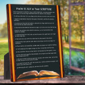 Psalm 91 gifts or Your Favorite Scripture Plaque, Fotoplaat