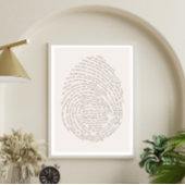 Psalm 91 Gods Vingerafdrukken Modern Christelijk B Poster