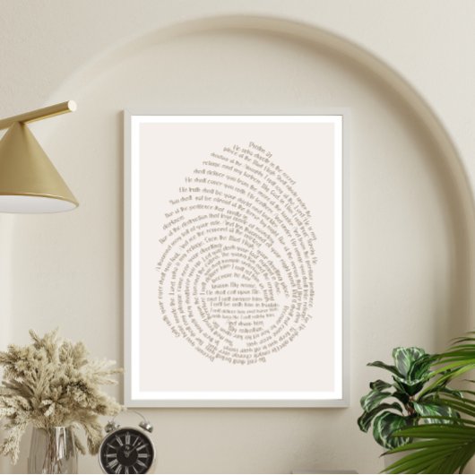 Psalm 91 Gods Vingerafdrukken Modern Christelijk B Poster
