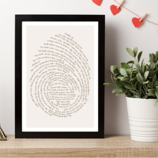 Psalm 91 Gods Vingerafdrukken Modern Christelijk B Poster