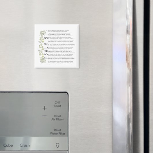 Psalm 91 Groene Bijbeltekstmagneet Magneet (Insitu (Koelkast))