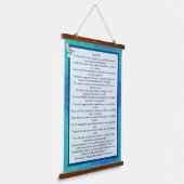 psalm 91 hangend wandkleed (Gebogen)