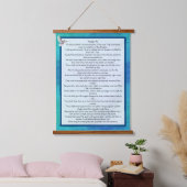 psalm 91 hangend wandkleed (Slaapkamer)