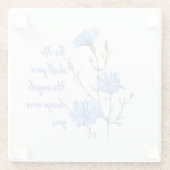 Psalm 91  He Shall Give His Angels Inspirational Glazen Onderzetter (Achterkant)