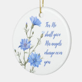 Psalm 91  He Shall Give His Angels Inspirational Keramisch Ornament (Links)