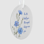 Psalm 91  He Shall Give His Angels Inspirational Ornament (voorkant)