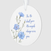 Psalm 91  He Shall Give His Angels Inspirational Ornament (voorkant)