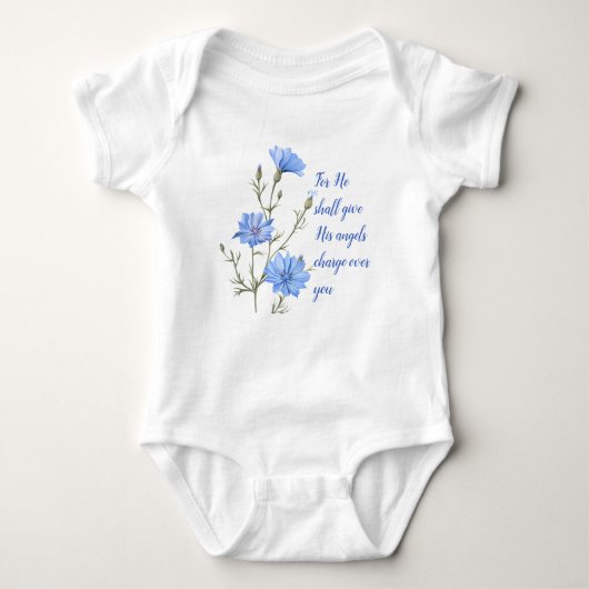 Psalm 91  He Shall Give His Angels Inspirational Romper (Voorkant)