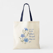 Psalm 91  He Shall Give His Angels Inspirational Tote Bag (Achterkant)