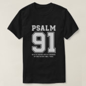 Psalm 91 hij is mijn schuilplaats en mijn vesting t-shirt (Design voorkant)