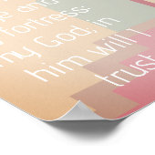 Psalm 91: Hij is mijn toevluchtsoord in de Bijbel Poster (Hoek)