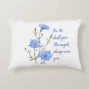 Psalm 91: Hij zal zijn engelen Inspirerend geven Accent Kussen