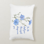 Psalm 91: Hij zal zijn engelen Inspirerend geven Accent Kussen (Achterkant (Verticaal))