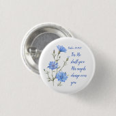 Psalm 91  Hij zal Zijn engelen inspirerend Ronde Button 3,2 Cm (Voorkant /achterkant)