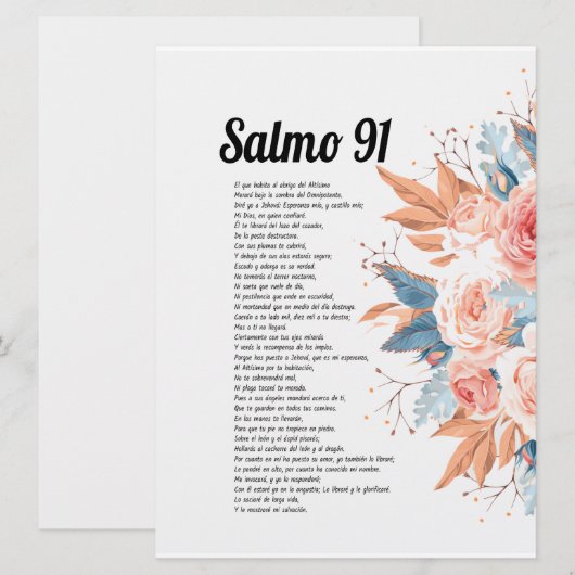 psalm 91 kaart (Voorkant / Achterkant)