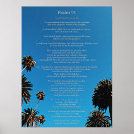 Psalm 91 King James Christelijk Poster