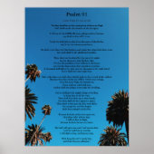 Psalm 91 King James Version Add Name Christelijk Poster (Voorkant)