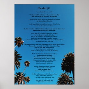 Psalm 91 King James Version Add Name Christelijk Poster