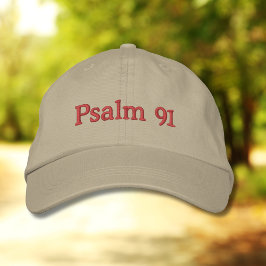 Psalm 91 Klassieke Geborduurde Hoed Pet