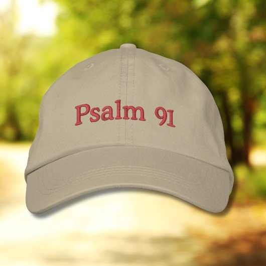 Psalm 91 Klassieke Geborduurde Hoed Pet