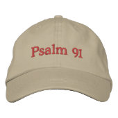 Psalm 91 Klassieke Geborduurde Hoed Pet (Voorkant)