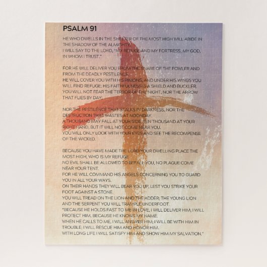 Psalm 91 Kruisschildering Legpuzzel (Verticaal)