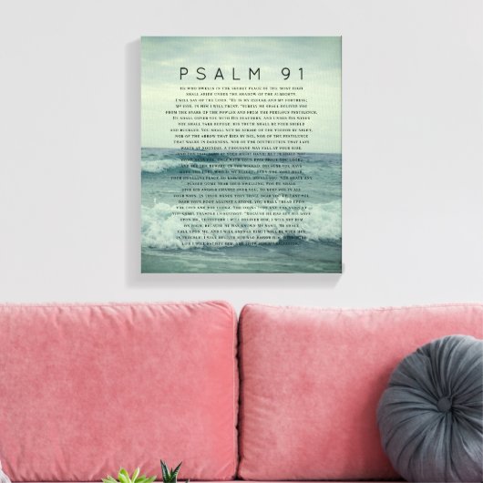 Psalm 91 Kustgolf in de Oostzee Canvas Afdruk (Insitu (Woonkamer))