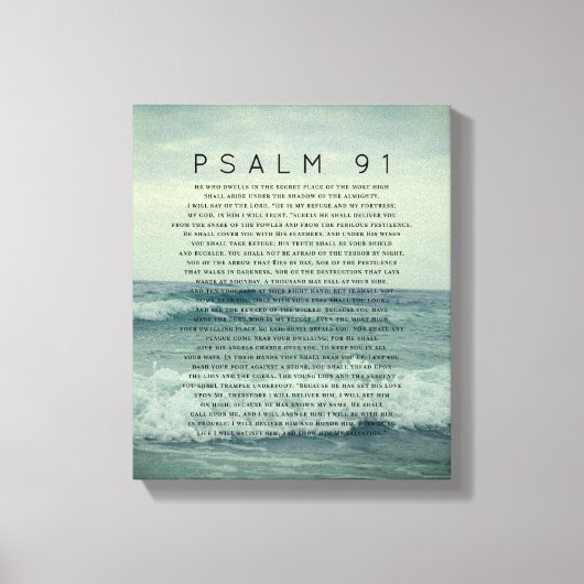 Psalm 91 Kustgolf in de Oostzee Canvas Afdruk (Voorkant)