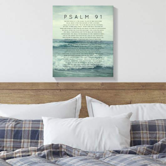 Psalm 91 Kustgolf in de Oostzee Canvas Afdruk (Insitu (Slaapkamer))