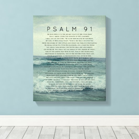 Psalm 91 Kustgolf in de Oostzee Canvas Afdruk (Insitu (Houten vloer))