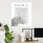 Psalm 91 Leeuw Christelijke Kunst Poster (Thuiskantoor)