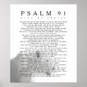 Psalm 91 Leeuw Christelijke Kunst Poster (Voorkant)