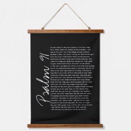 Psalm 91 Lettertype Bijbelverzen Christelijke Rol Hangend Wandkleed
