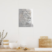 Psalm 91 Lion Head Christelijk Poster (Keuken)