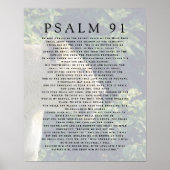Psalm 91 Lion Head Christelijk Poster (Voorkant)