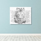 Psalm 91 Lion Waterverf Artwork Family Home Decor Canvas Afdruk (Insitu (Houten vloer))