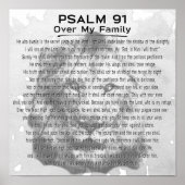 Psalm 91 Lionkunstwerk voor uw Poster thuis (Voorkant)