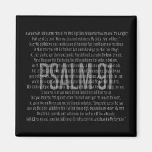 Psalm 91 Magnet van de Manuscript voor Huis of Kan