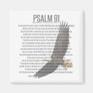 Psalm 91 Magnet van het Eagle van de Manuscript va
