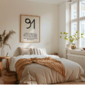 Psalm 91 Minimalistische Schrift Poster