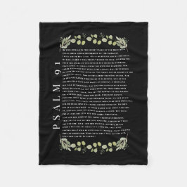 Psalm 91 Mooie Eucalyptusbladeren Fleece Deken