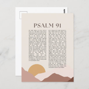 Psalm 91 NKJV Bijbelvers Briefkaart