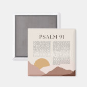 Psalm 91 NKJV Bijbelvers Magneet (Voorkant / Achterkant)