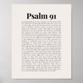 Psalm 91 NKJV Bijbelvers Poster (Voorkant)