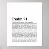 Psalm 91 NKJV Bijbelvers Poster (Voorkant)