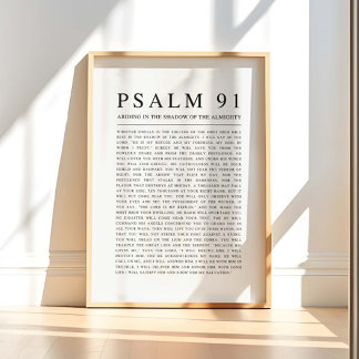 Psalm 91 NKJV Bijbelvers Poster